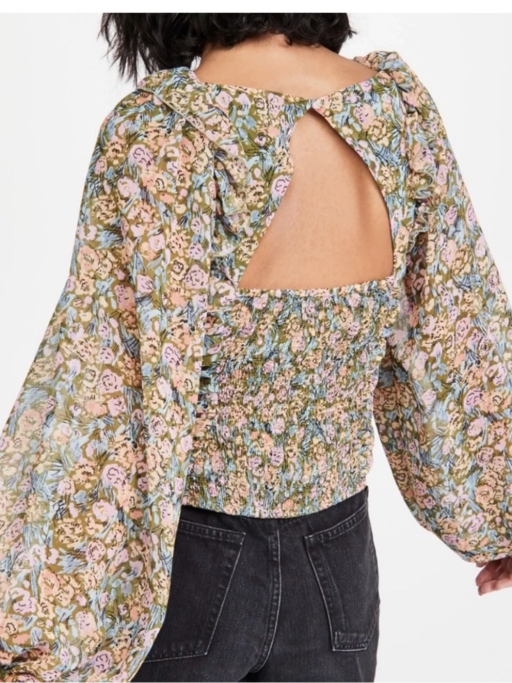 Free People smocked bodice